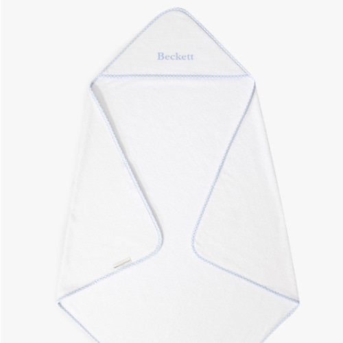 Gingham Baby Hooded Towels + Washcloths | Pottery Barn Kids