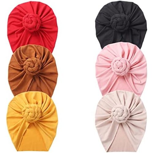 Baby Hats Newborn Baby Turban Baby Girls Hospital Hat Infant Toddler Kid Hat Big Hair Bow Top Knot Head Wrap