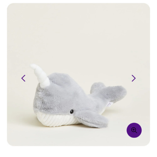 Narwhal Warmies | Microwavable Narwhal Warmies Stuffed Animal | Warmies USA