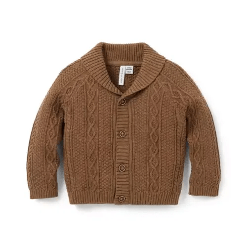 Newborn Lava Cake Heather Baby Shawl Collar Cardigan by Janie and Jack