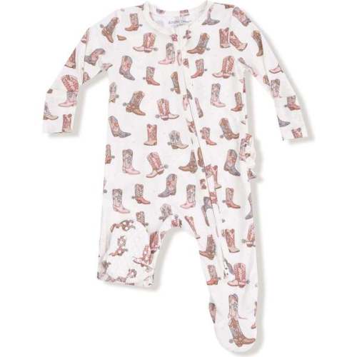 2 Way Zipper Ruffle Back Footie Future Cowgirl - Angel Dear | 3-6 MONTHS