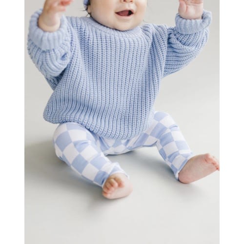 Chunky Knit Sweater | Blue – Goldie Lane