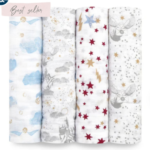 Harry Potter Cotton Swaddle 4pk | aden + anais