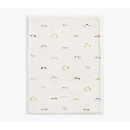 Embroidered Transportation Sherpa Baby Blanket