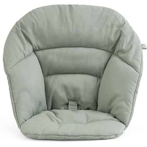 Stokke Clikk Cushion, Glacier Green - Compatible with Clikk High Chair - Provides Support for Babies - Made with Organic Cotton - Reversible & Machine Washable - Best for Ages 6-36 Months