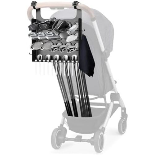 Tiga Golf Stroller Attachment - Enjoy Golf with Your Kids - Easy Installation - Universal Golf Club Holder - Ideal Golf Accessory Gift for Parents - Kid Caddie Golf Stroller Attachment