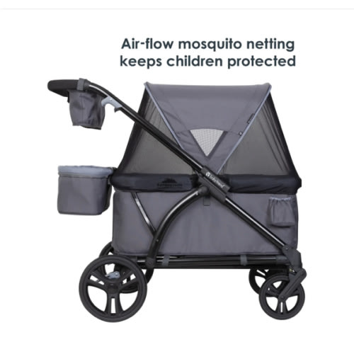 Baby Trend Expedition 2-in-1 Stroller Wagon PLUS | Double Stroller With Universal Infant Car Seat Adapter