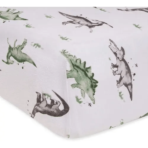 Burt's Bees Baby - Fitted Crib Sheet, Girls & Unisex 100% Organic Cotton