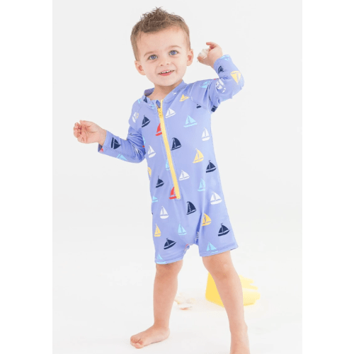 0-3mo: Boys UPF 50 Rash Guard