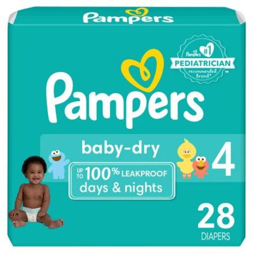Pampers Baby Dry Diapers Super Pack - Size 4 - 92ct