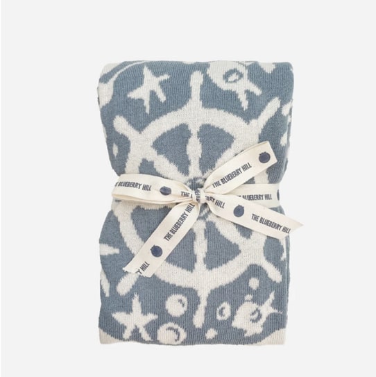 Cotton Nautical Blanket