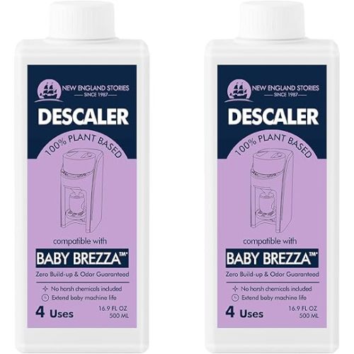 New England Stories Baby Brezza Compatible Descaler 33.8 Fl Oz, Universal Cleaner Solution for Baby Brezza and Other Baby appliances, Remove Build-up Extends Machine’s lifespan
