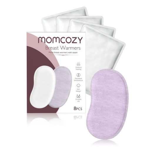 Momcozy Instant Heat Breast Warmers, Lasting Heat Relief for Breastfeeding Challenges, Individually Packaged, 8 Pcs