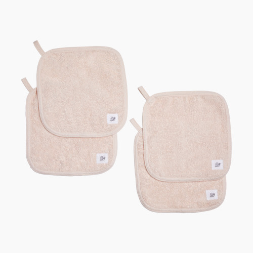Tiny Kind Organic Washcloths 4-Pack - Cloud Pink