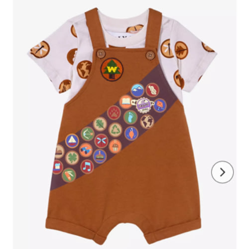 Disney Pixar Up Russell Wilderness Explorer Infant Overall Set -- BoxLunch Exclusive | BoxLunch