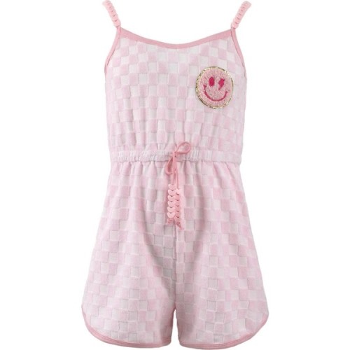 Checkered Emoji Romper - Lola + The Boys | Maisonette