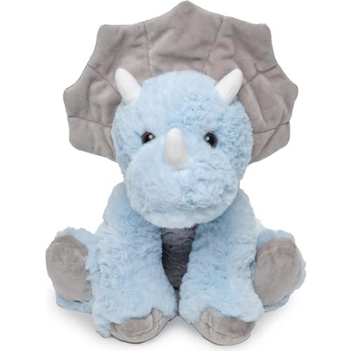 Bearington Tracer The Triceratops Dino Plush, 11.5 Inch Dinosaur Stuffed Animal