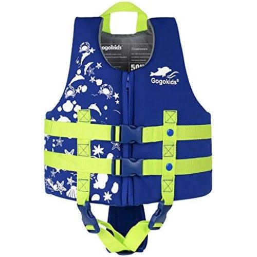 Gogokids Toddler Swim Vest, Kids Floaties – Boys & Girls Buoyancy Jacket, Swimming Aid for Pool & Beach, Fits 2-8 Years / 22-60 lbs