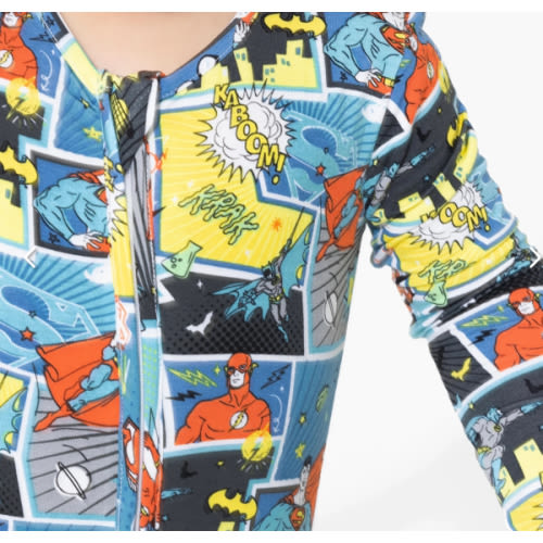 Justice League Heroes Bamboo Convertible Footie
