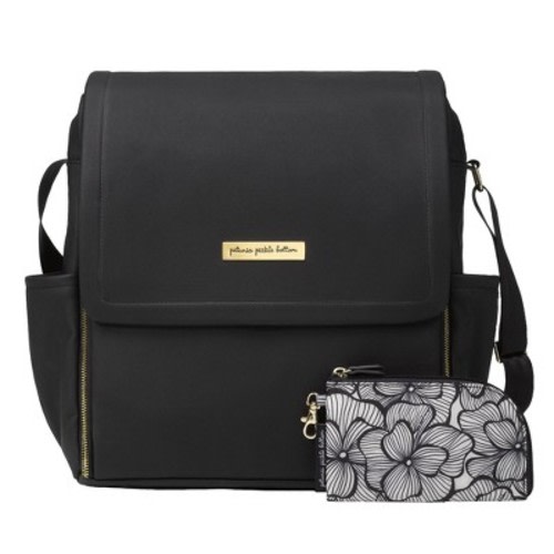 Petunia Pickle Bottom Boxy Backpack Diaper Bag - Black Matte Leatherette