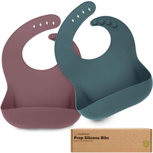 2-Pack Prep Silicone Bibs (Rocky)