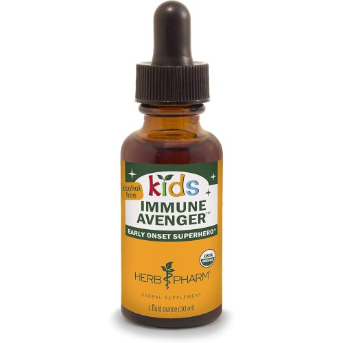 Herb Pharm Kids Certified-Organic Alcohol-Free Immune Avenger Herbal Formula, 1 Ounce