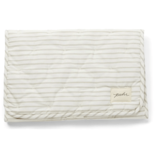 Striped On the Go Portable Changing Pad (Stripes Away Pebble Grey)