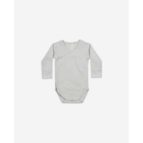 Pointelle Side Snap Bodysuit || Cloud