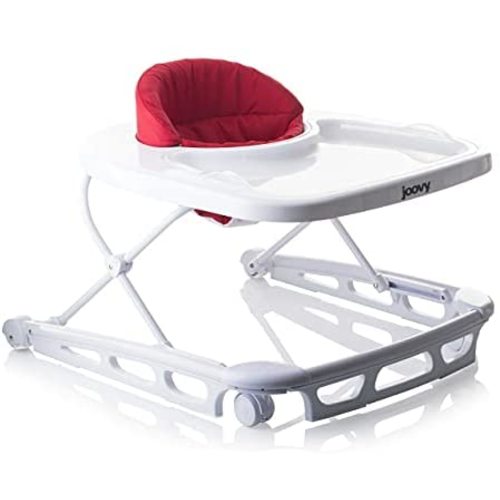Joovy Spoon Walker, Adjustable Baby Walker, Activity Center, Red