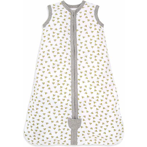 Burt's Bees Baby Baby Beekeeper Wearable Blanket, 100% Organic Cotton, Swaddle Transition Sleeping Bag