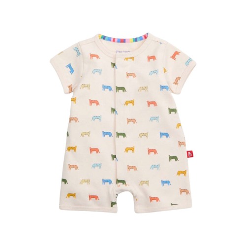 Le Tigre Organic Cotton Romper, 3-6M