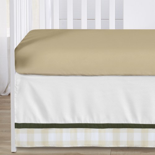 Sweet Jojo Designs Woodland Camo Deer Boy 6pc Crib Bedding + BreathableBaby Breathable Mesh Liner - Plaid Print - Crib Size