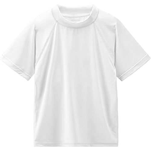 Boy's UPF 50+ Rash Guard Swim Shirts Short Sleeve Sun Protection SPF Fishing Surfing Water Beach Shirts Quick Dry