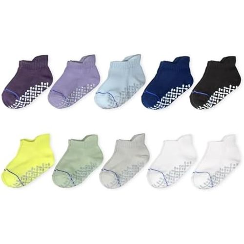 Goldbug Tiny Treads Socks - Socks with Grips for Baby, Toddler and Kids