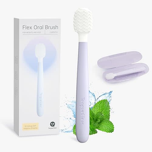 Raspador de lengua para niños, limpiador de lengua para bebés y recién nacidos, limpiador oral para bebés recién nacidos, cepillo de dientes para limpieza de dientes, boca, encías, cepillo