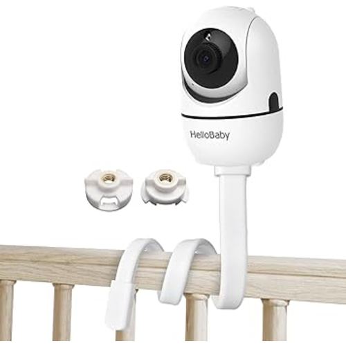 for Hellobaby Monitor Mount fits HB6550/ HB65/ HB6339/ HB40/ HB6081/ HB66/ HB6351 and ANMEATE SM935E, 20 Inch Twist Mount Without Tools or Wall Damage