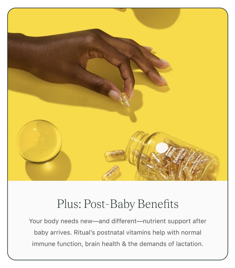 Ritual’s postnatal multivitamins