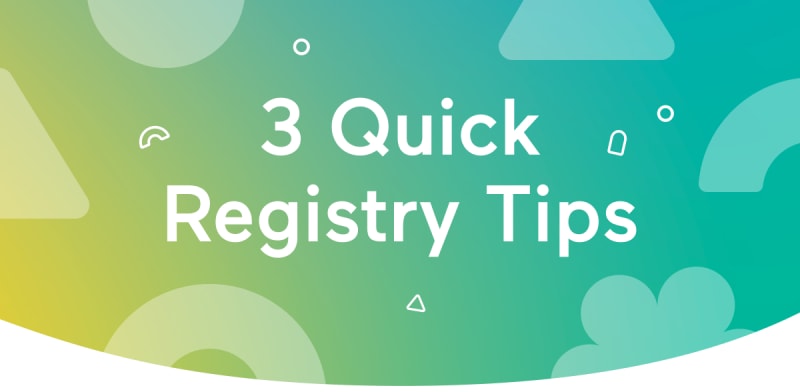 4 Quick Registry Tips
