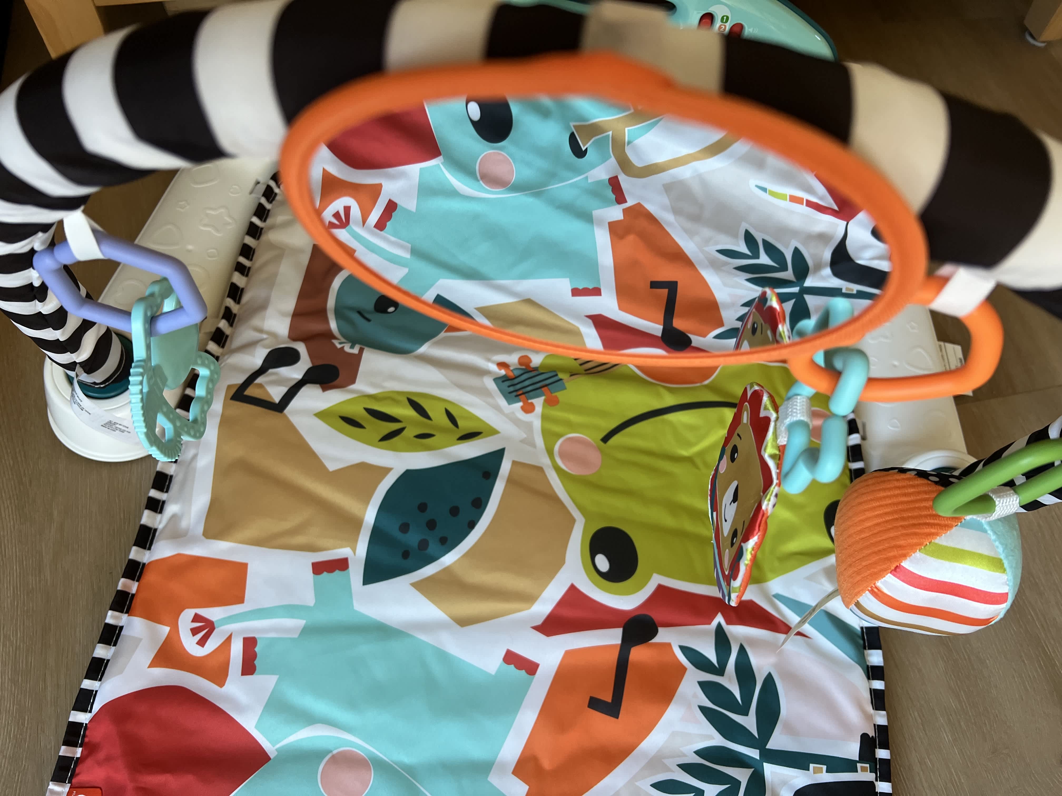 Close up of Kick & Play Toy Bar.