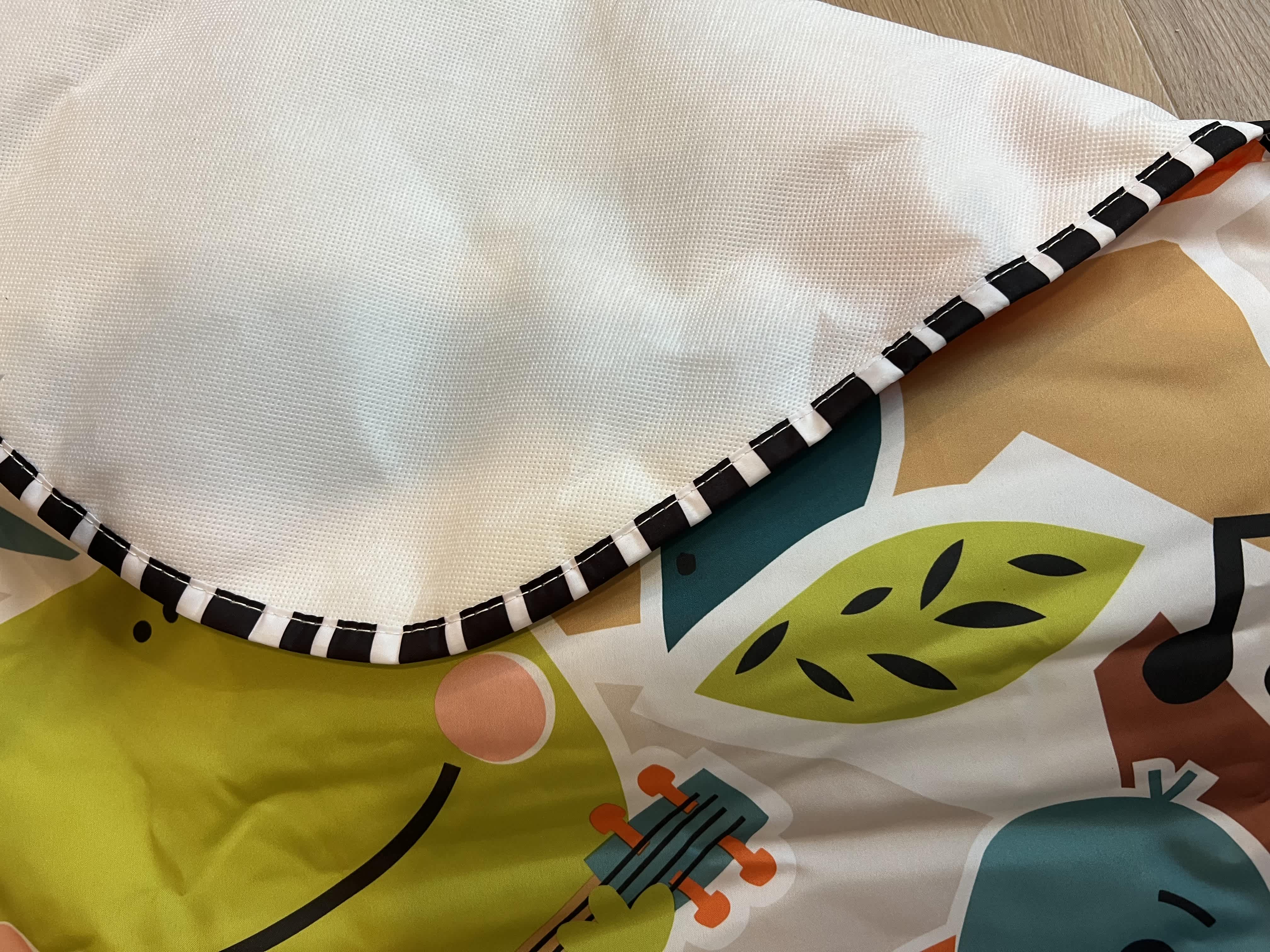 Image of the bottom of the Kick & Play mat.