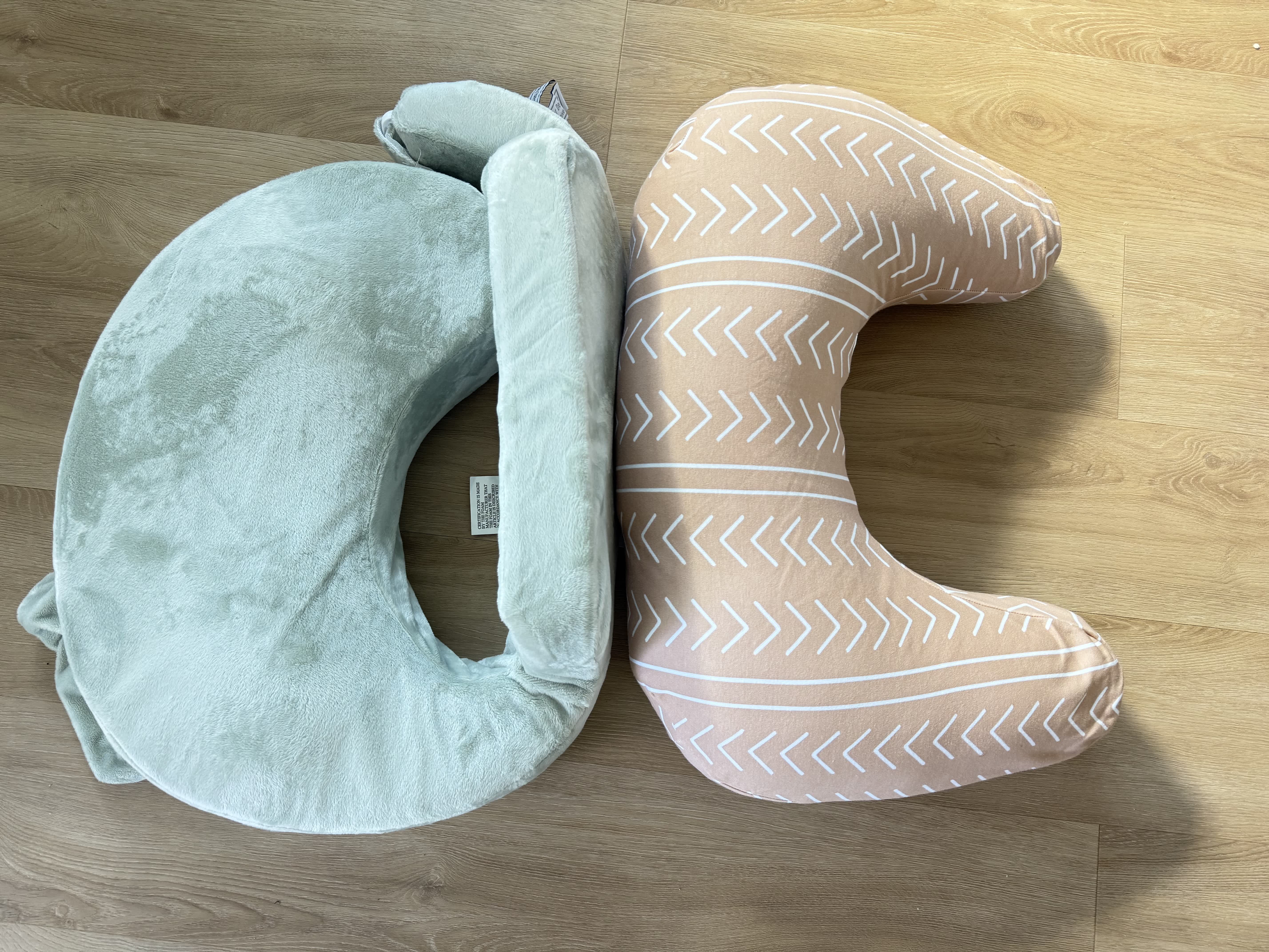 My Brest Friend vs Boppy Side by Side photo.