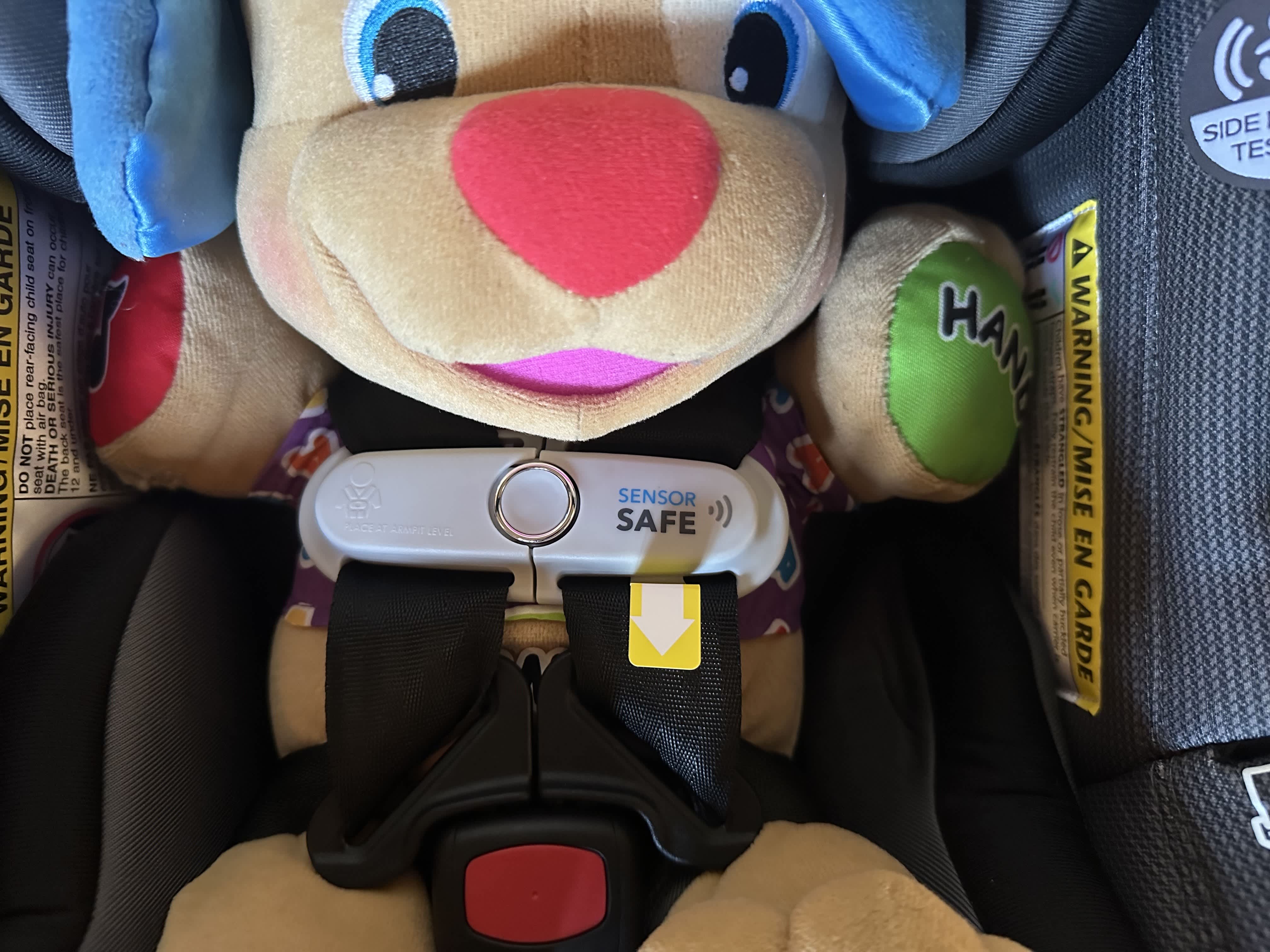 Shyft DualRide SensorSafe chest clip.