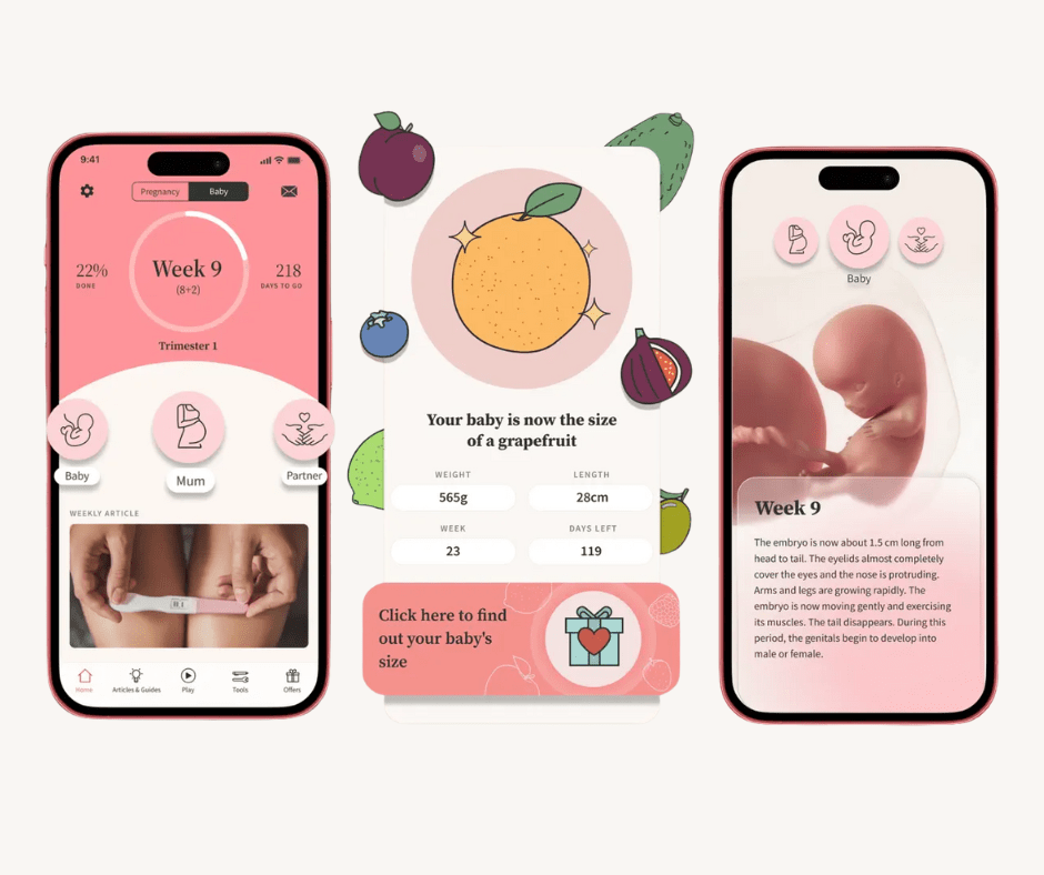 Preglife app screenshot.