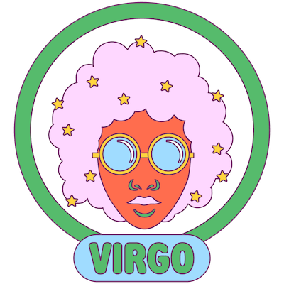 Virgo zodiac graphic.