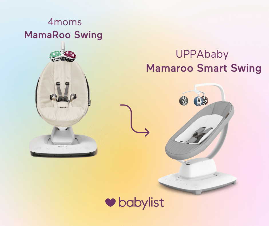 4moms to UPPAbaby mamaroo swing transition.