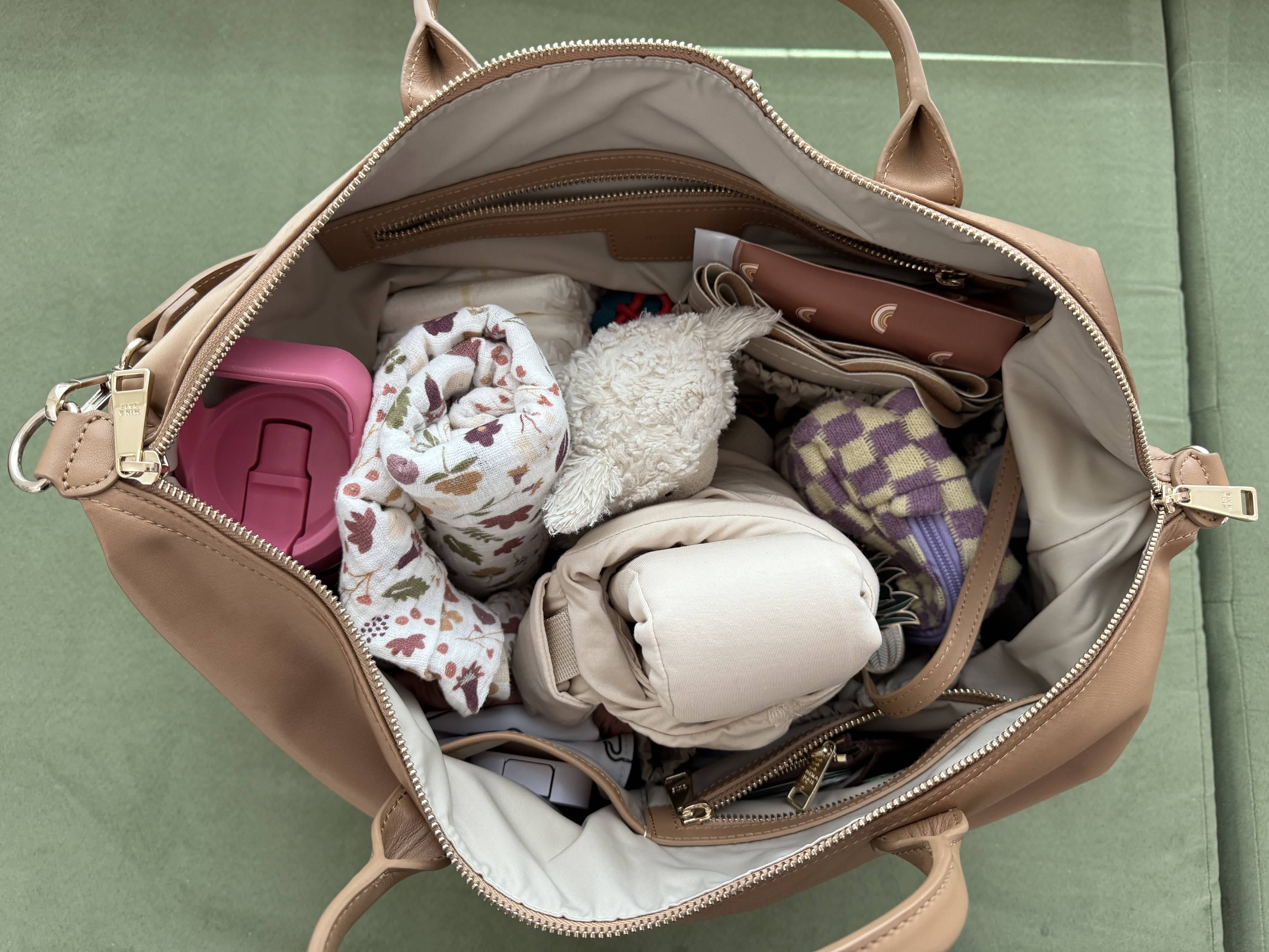 Diaper bag essentials.