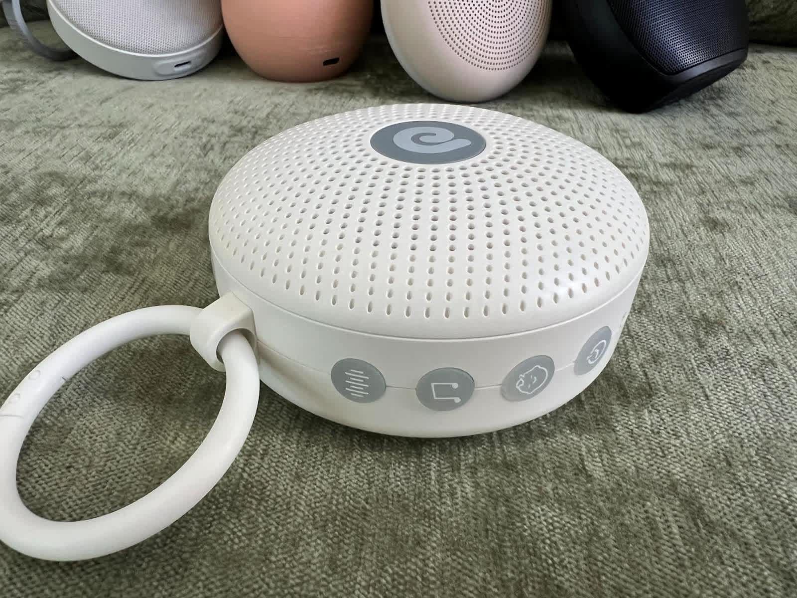 Dreamegg portable sound machine buttons.