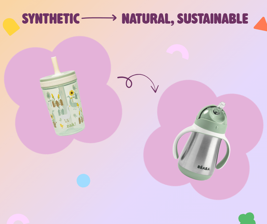 Swapping synthetic materials for natural, sustainable materials.