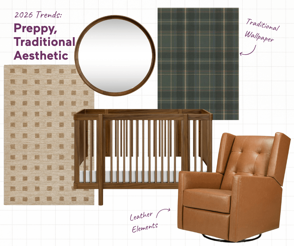 Preppy, Traditional Aesthetic Nursery.