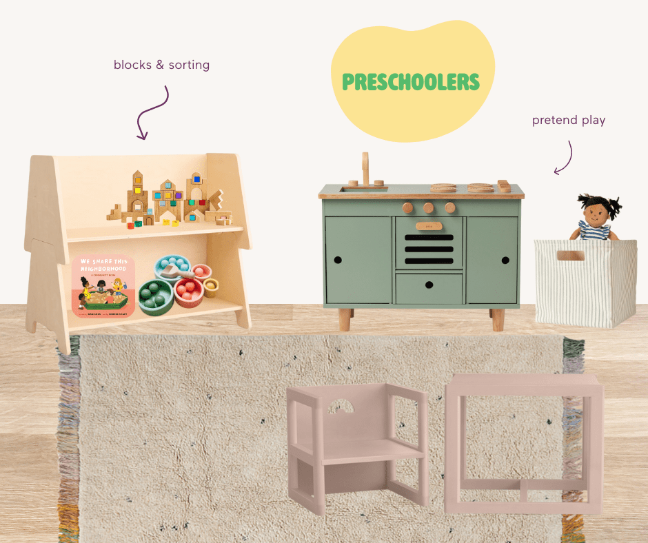  toddlers toy rotation moodboard.